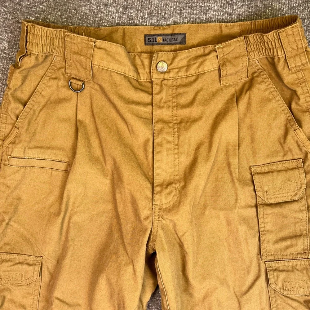 5.11 Tactical‎ Cargo Pants Mens 34x30 Brown Taclite Pro Ripstop Utility Workwear